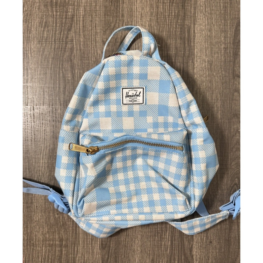 Herschel Supply Co. Nova Mini Backpack Checkered Gingham Alaskan Blue